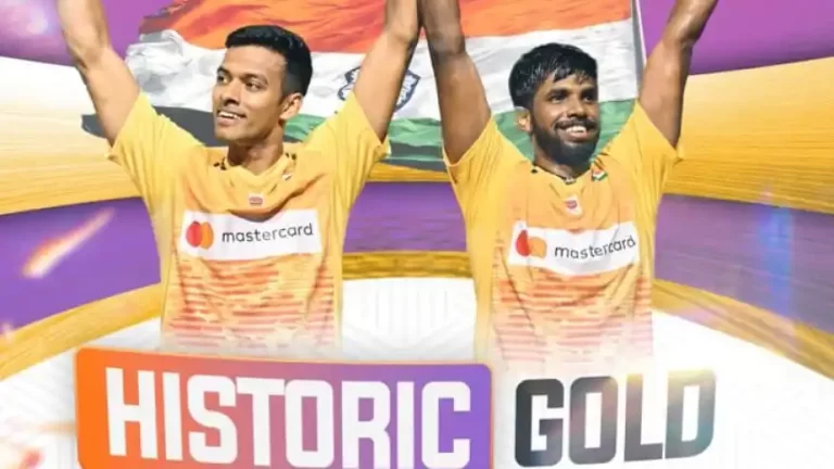 सात्विक-चिराग ने बैडमिंटन में भारत के लिए पहला स्वर्ण जीता